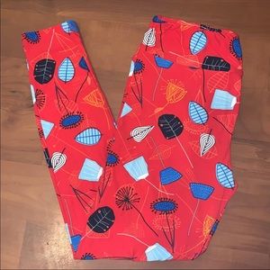 Lularoe Abstract Leaf Leggings TC